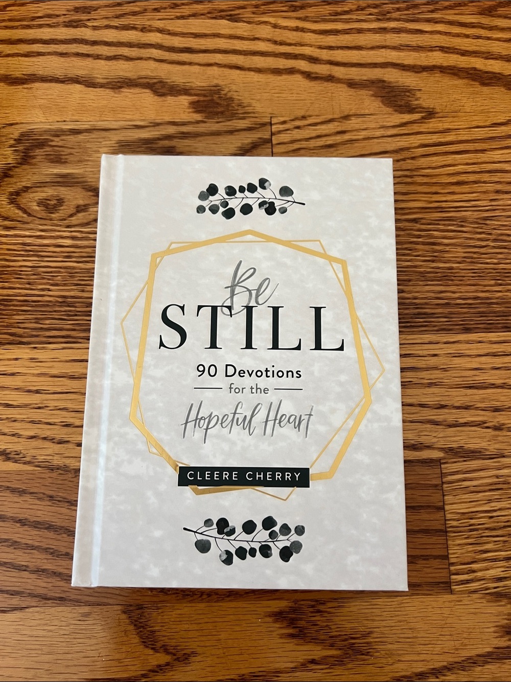 Be Still Devotional Book - White & Gold